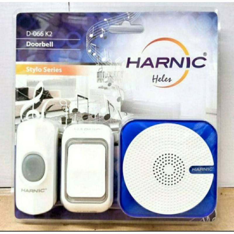 Harnic Heles D-066K2 Listrik / Bel Pintu Wireless Dua Remote Door Bell