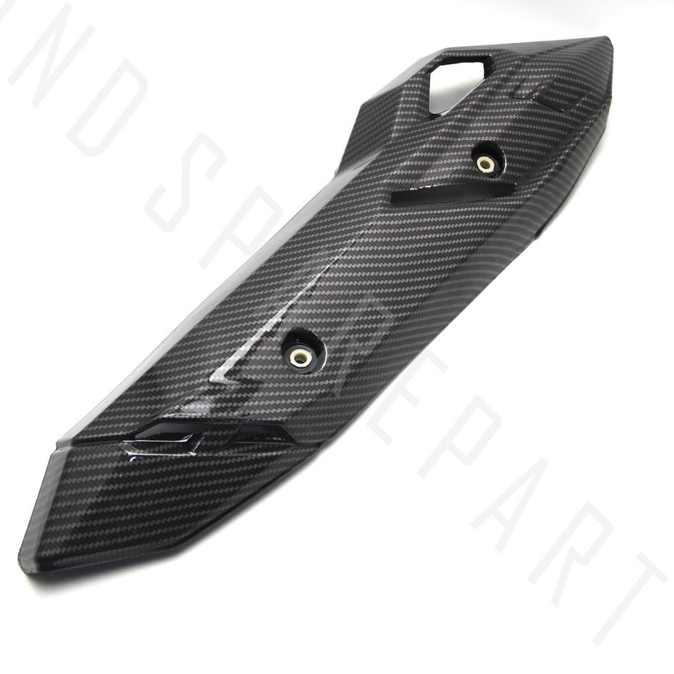 Model Terkini Cover Tutup-Tameng-Pelindung Knalpot-Kenalpot Carbon-Karbon Vario 125-150 New LED eSP 2015