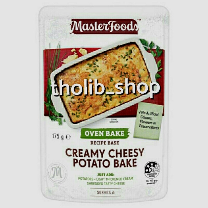 

Masterfoods creamy cheesy potato bake 175 gr