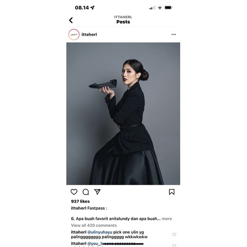 ITTAHERL RONA FLAT SIZE 37 WITH BAG