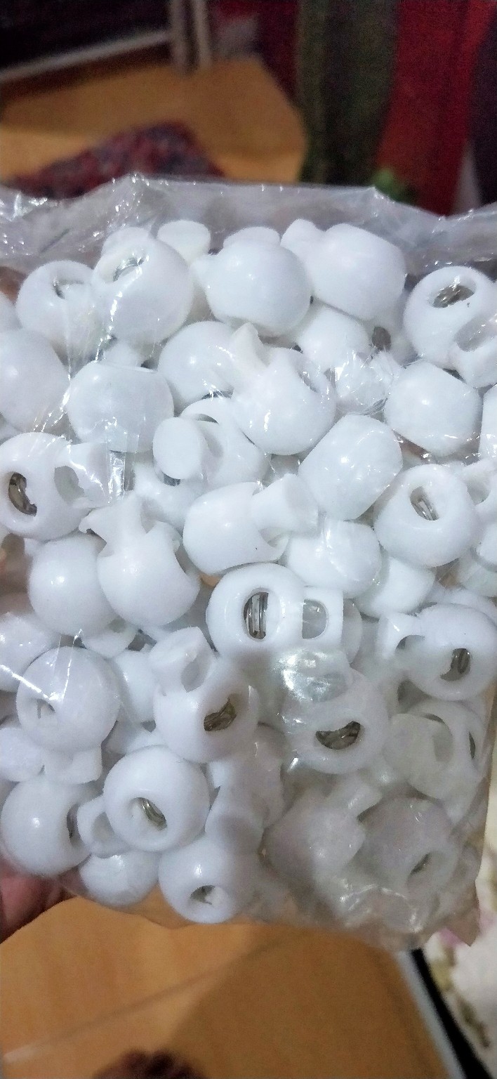 Stopper Bulat 17 Mm Plastik Putih