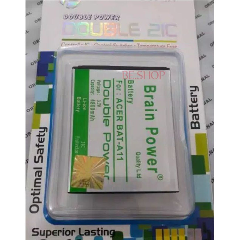 Double Power Battery Batere Batre Baterai Brain Power Acer Z410 M320 M330 Z330 Z320 BAT-A11 BAT A11