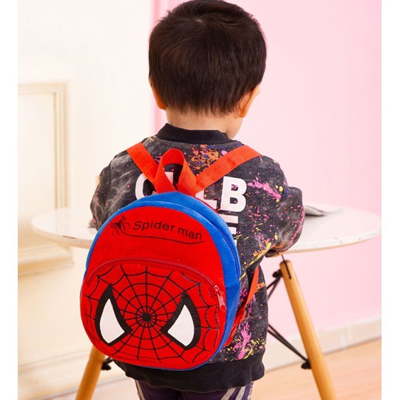 Tas Ransel Karakter Backpack anak Sekolah TK Mini Motif Carton Import - superman