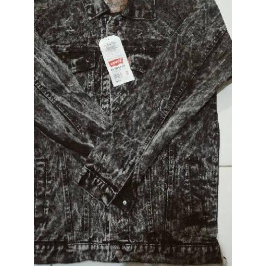 SALE KODE-288 JAKET JEANS DENIM PRINTING PRIA LEVIS GAMBAR BELAKANG