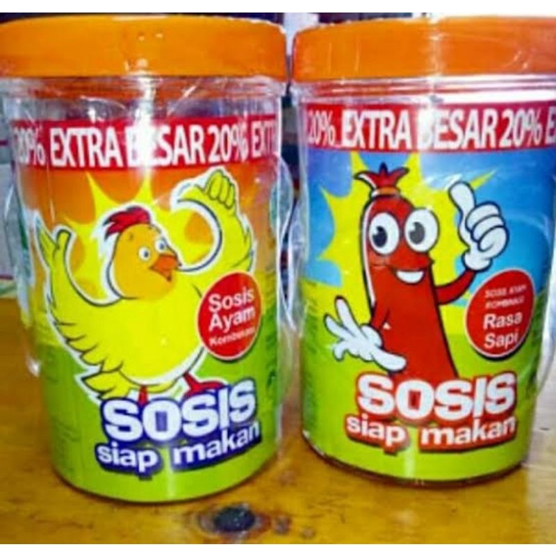 

Sosis so nice siap makan 1 toples = 24pcs + 1pcs