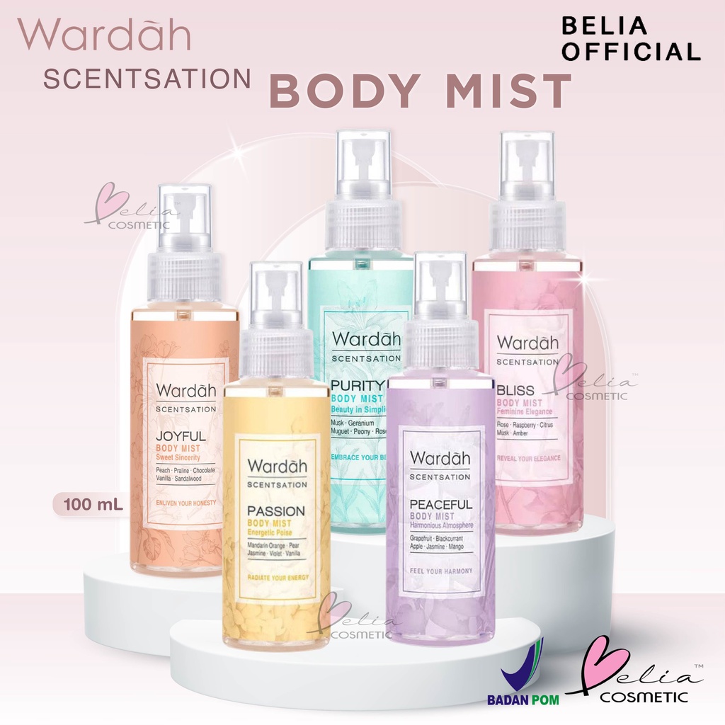 ❤ BELIA ❤ WARDAH Scentsation Body Mist | Parfum (✔BPOM) 100ml