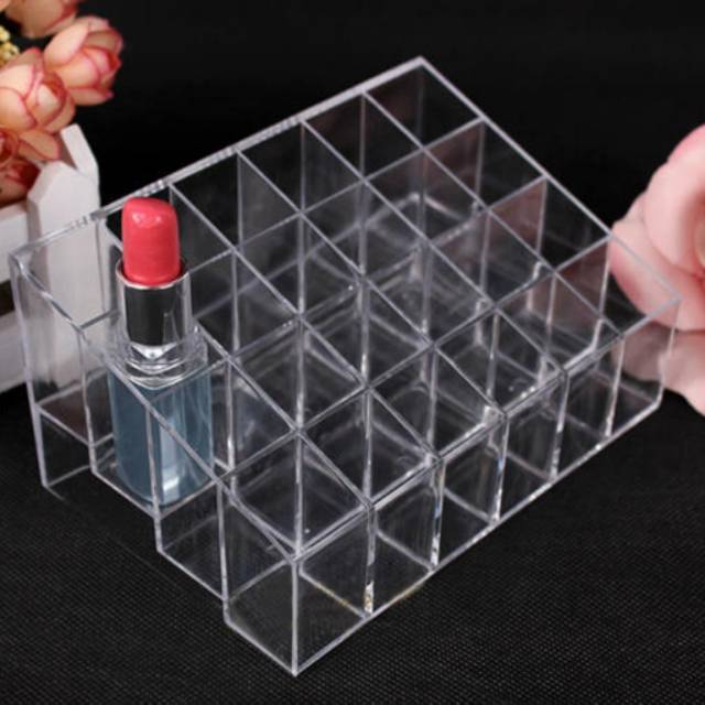 (TERMURAH) akrilik wadah lipstik isi 24. Acrylic make up lipstick case