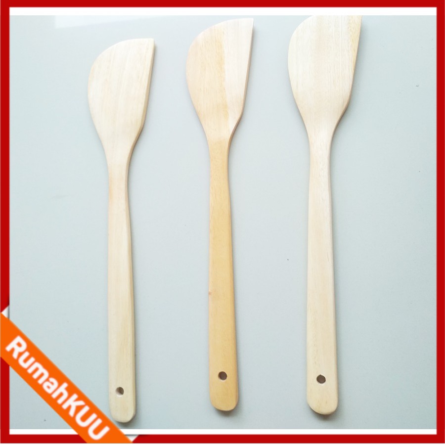 SPATULA SUTIL SOTEL KAYU Masak Panjang Anti Lengket