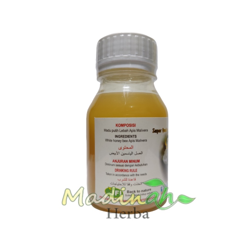 Madu Putih Jasmine Super Quality Plus Royal Jelly &amp; Bee pollen 350 Gram