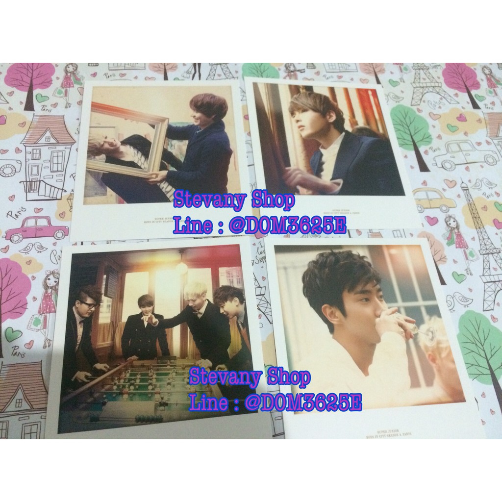 Super Junior Boys In The City 4 in Paris - Polaroid