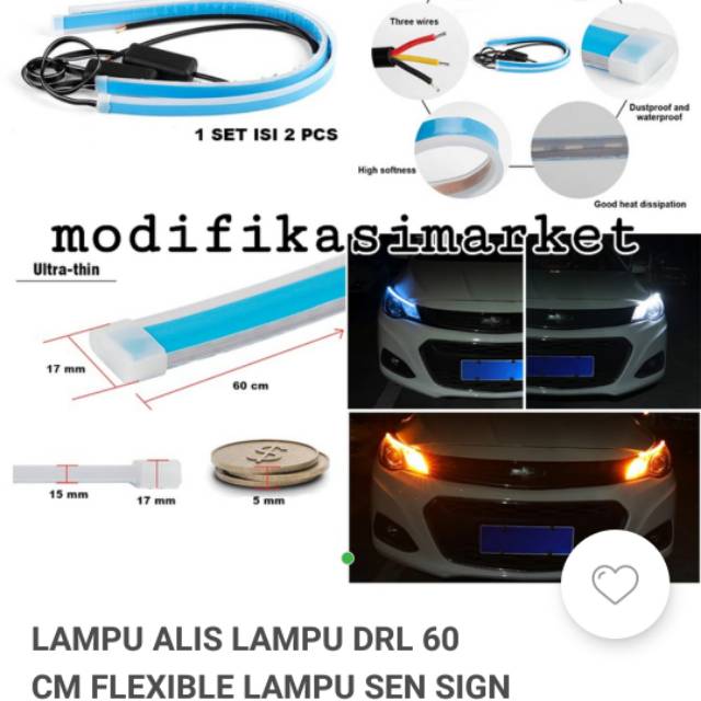 Lampu LED Alis utk Mobil, Motor, dll 12 Volt TERBAIK