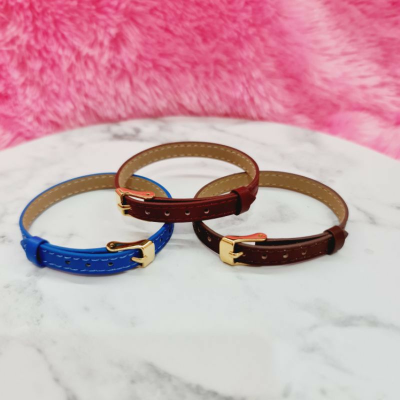 COD✅ Gelang Tangan Wanita Kulit Leather