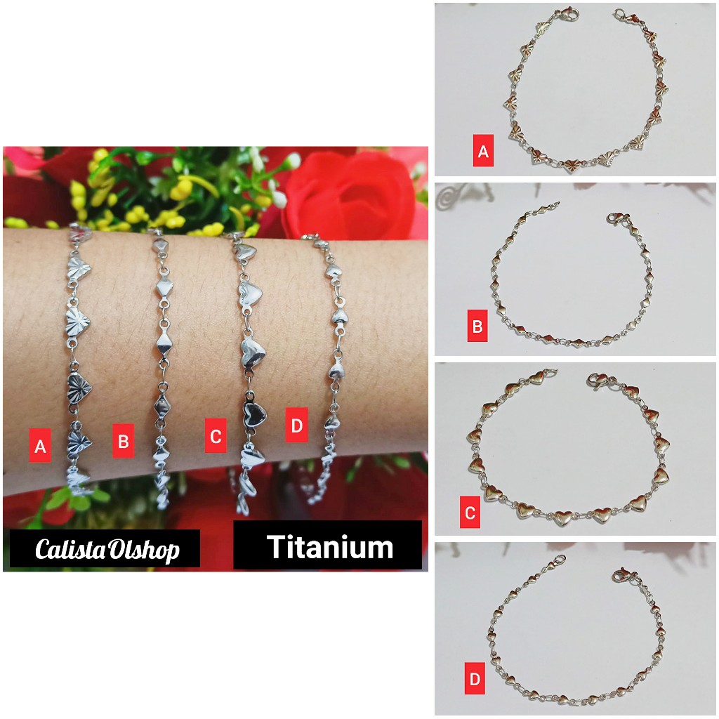 Gelang Dewasa Titanium stainless steel (COD)