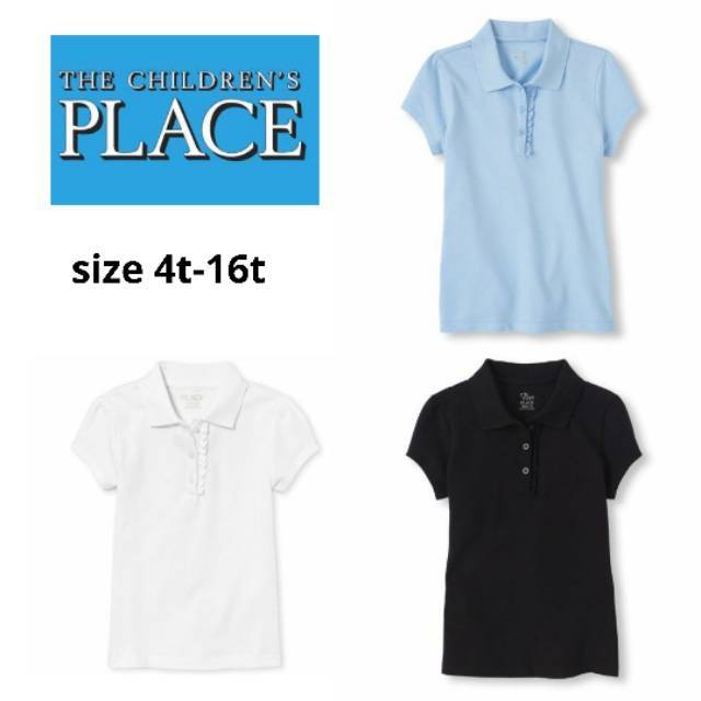  KAOS  KERAH POLO  PLACE ANAK  PEREMPUAN GIRLS ORIGINAL 