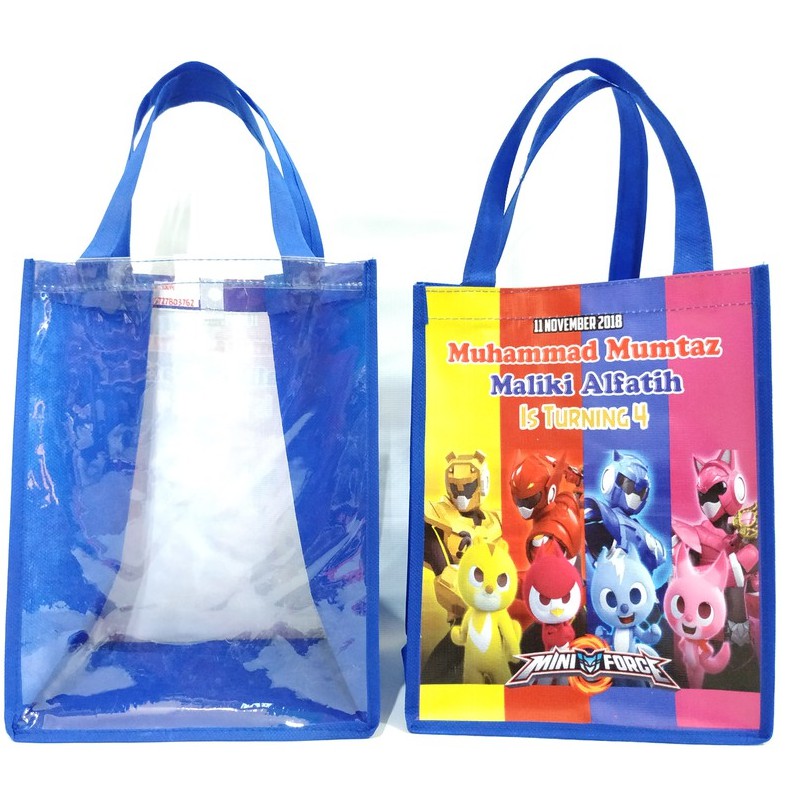 

Tas Souvenir Ulang Tahun / Tas Souvenir / Goodie Bag / Tas jinjing kombi mika / TaS Ultah