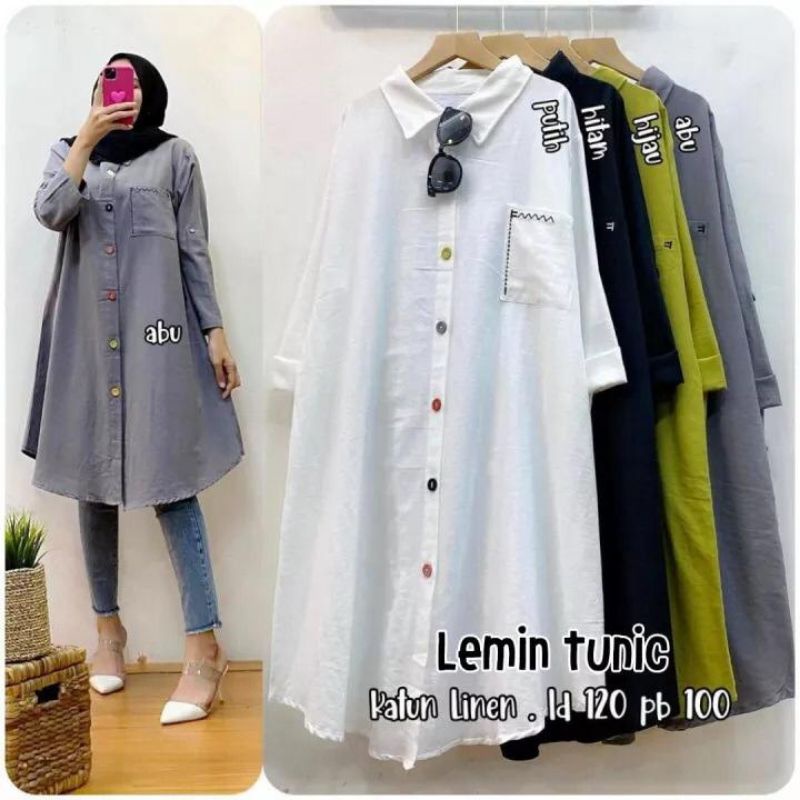 ATASAN, TUNIK, atasan wanita, fashion muslim, baju wanita, fashion wanita, Lemin Tunik