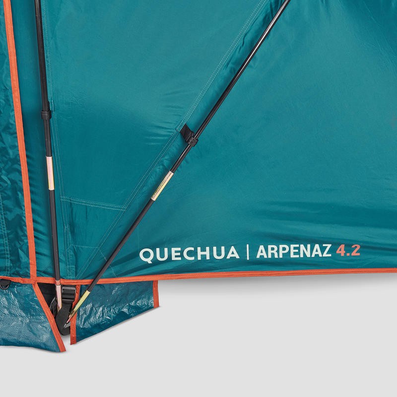 QUECHUA Arpenaz 4.2 Hoop Tent Tenda 4 Orang dan 2 Kamar Original