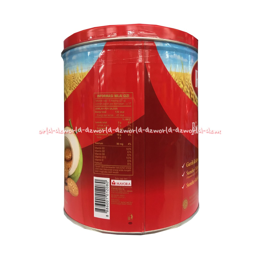 Roma Biskuit Kelapa Coconut Biscuit 450gr Biskuit Kue Roma Kelapa Roma Kaleng Romma