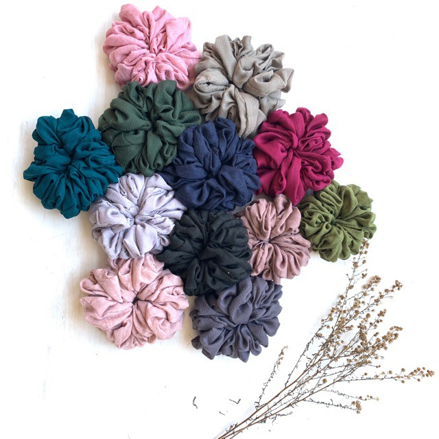 CEPOLAN Scrunchie Ikat Rambut Kain Wanita Size Jumbo dan Standart Termurah