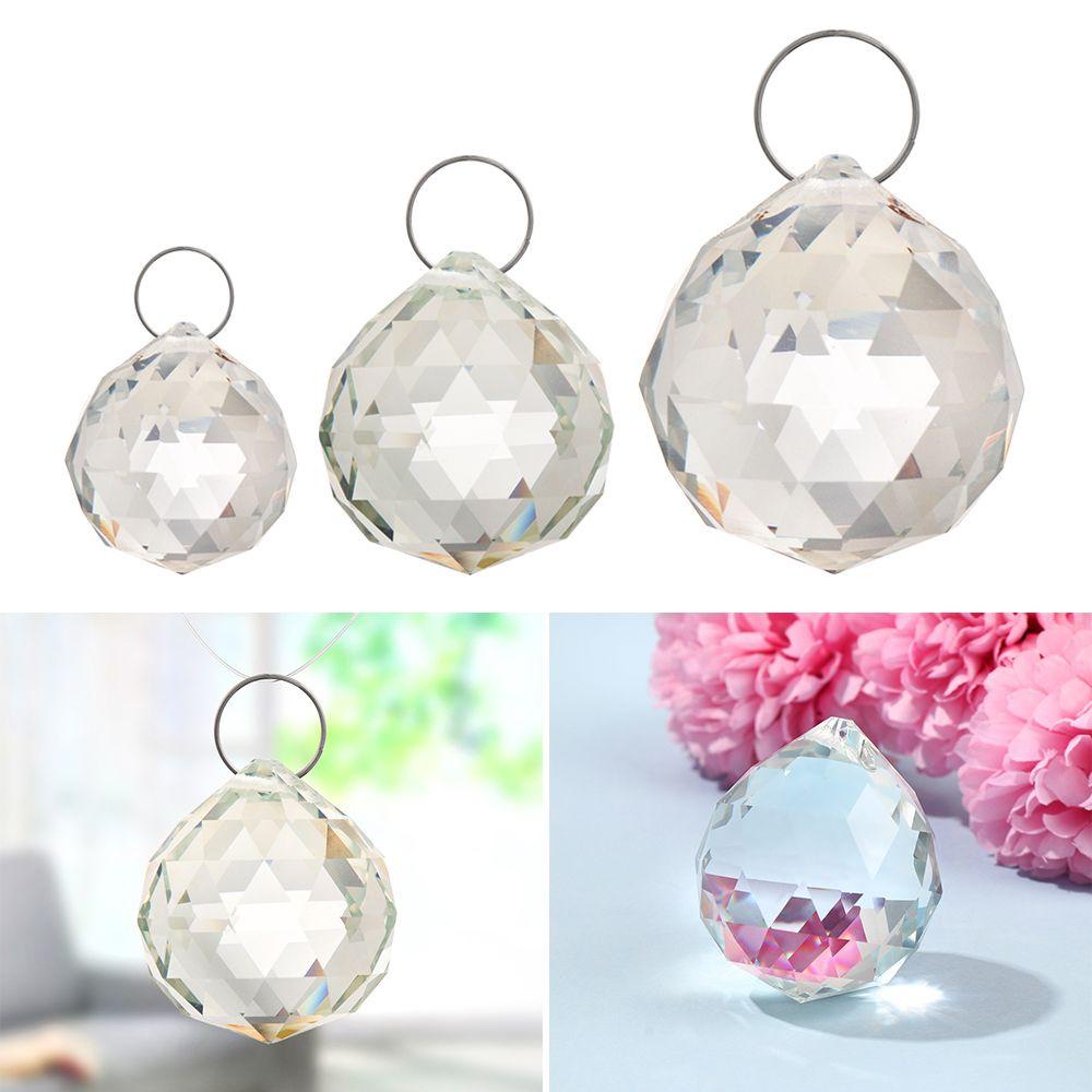 Populer 5pcs Bagian Lampu Gantung Bola Kristal Art Ornament Pendant