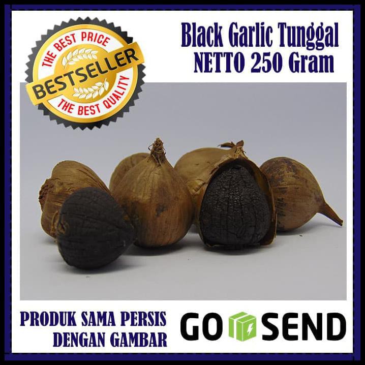 

Snyi Black Garlic Tunggal 250 Gram - Bawang Putih Hitam Tunggal/Lanang 8Hl2