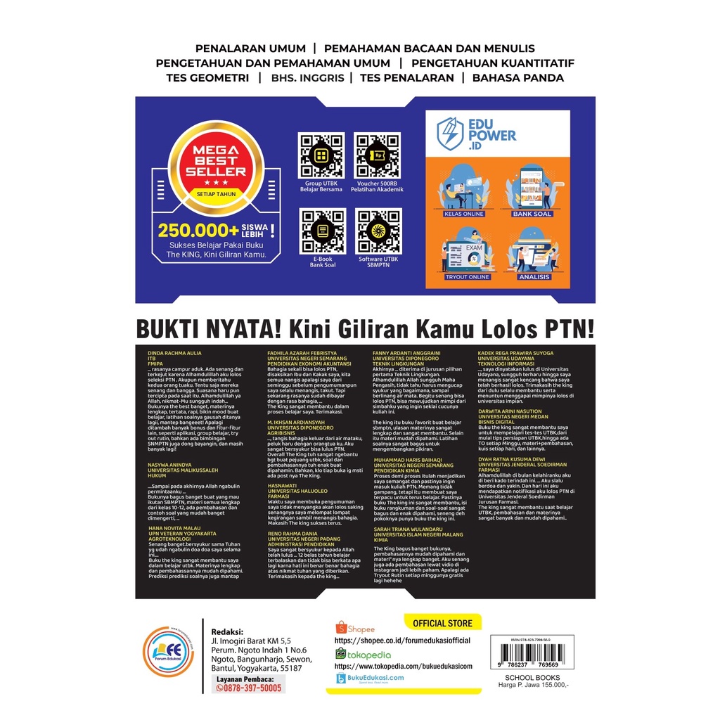 Buku The King Bedah Soal dan Materi TPS UTBK 2023 (Forum Edukasi)-2