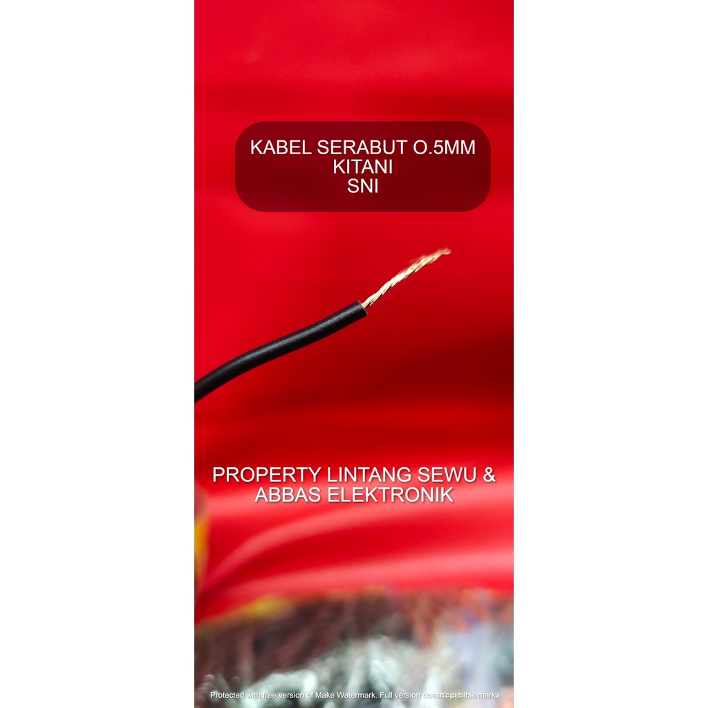 KABEL SERABUT NYAF 0.5MM KITANI KABEL RAMBUT KITANI 0.5MM