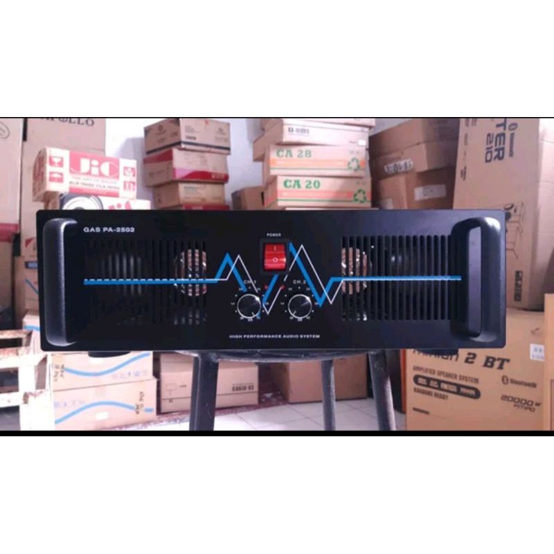 box power amplifier sound system GAS PA 2502 full aksesoris