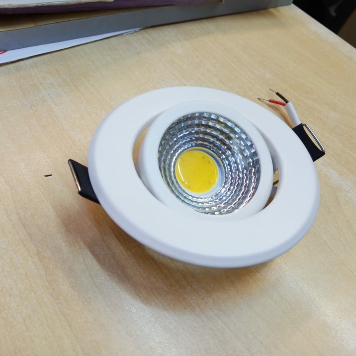 Lampu Downlight LED Spot sorot 5W 5 w watt COB 5watt GARANSI spotlight putih kuning warm white 5watt