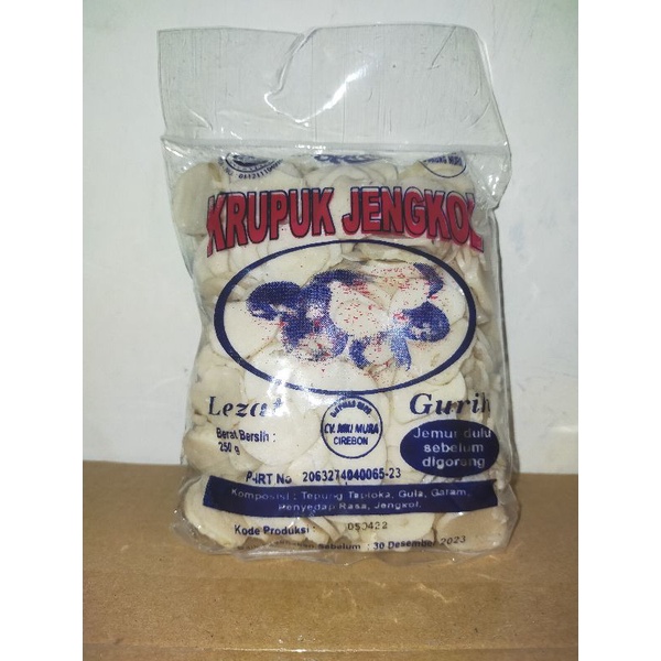 

Kerupuk Jengkol Putih Produk Spesial Mr. Spicy Kemasan 250 Gram