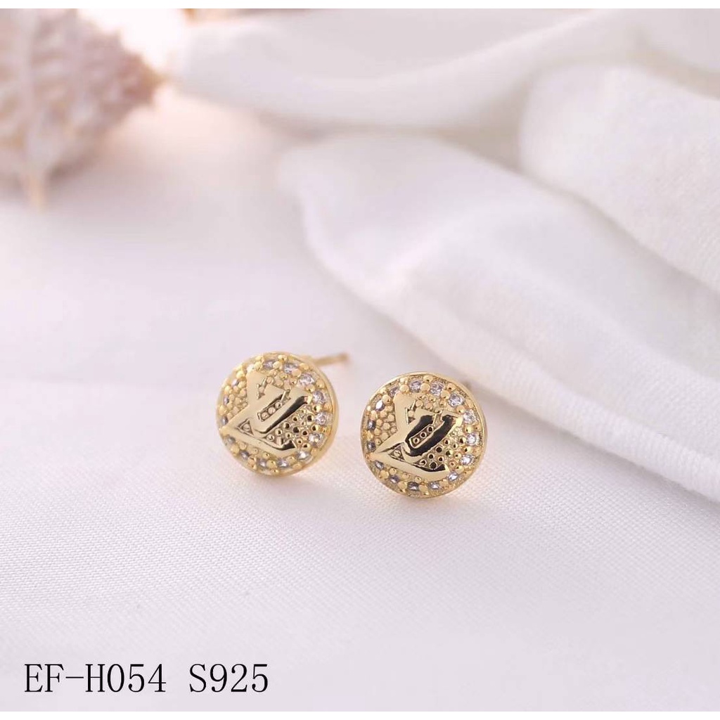 anting emas giwang titanium + box anti karat