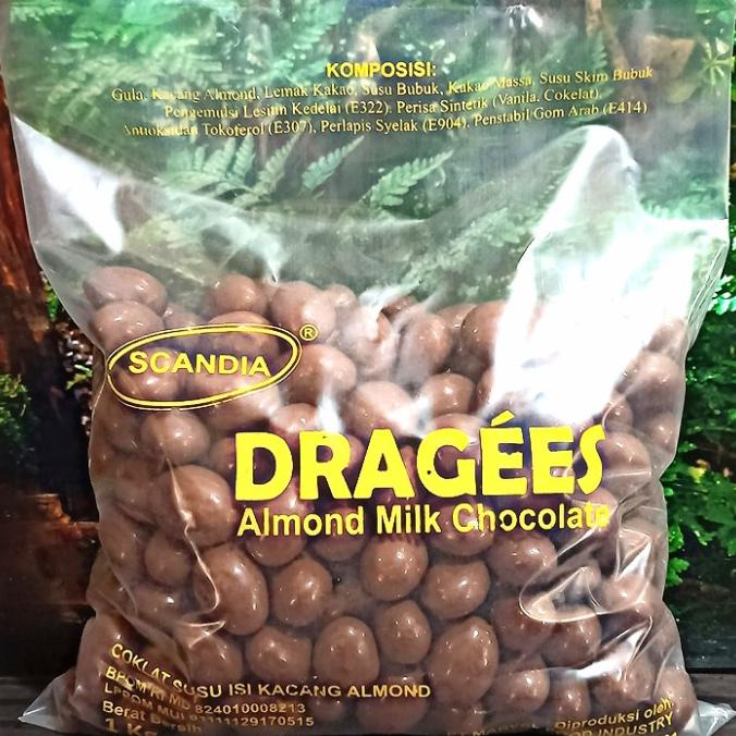 

coklat scandia dragees almond / mente / mede 1kg