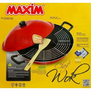 Maxim Wajan & Tutup Chef 40 cm Teflon / Kuali Anti Lengket