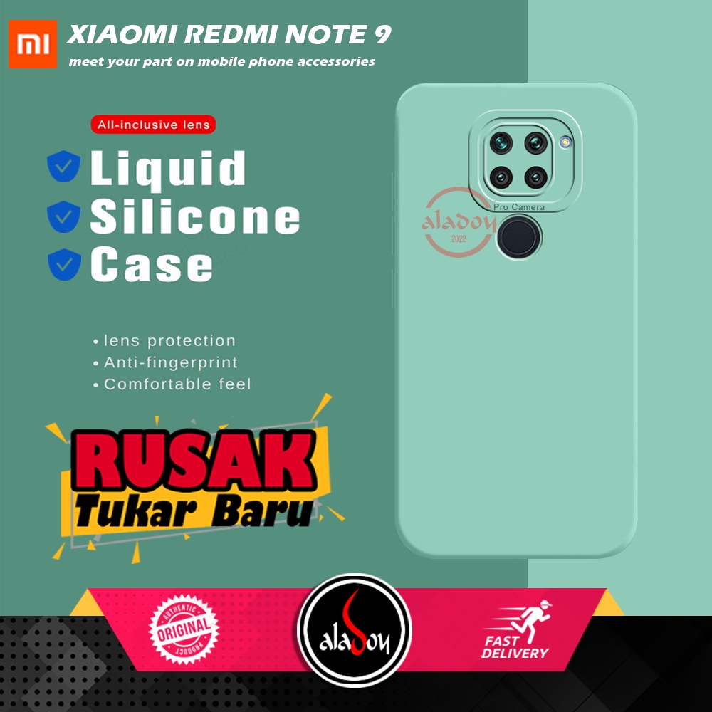 Case Xiaomi Redmi Note 9 Soft Case Liquid Silicone Pro Camera Premium Casing