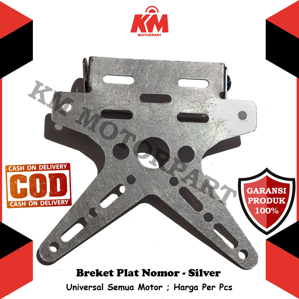 Breket Plat Nomor Variasi Model Bintang Universal Semua Motor Beat Vario NMax Vixion R15 Ninja Aerox