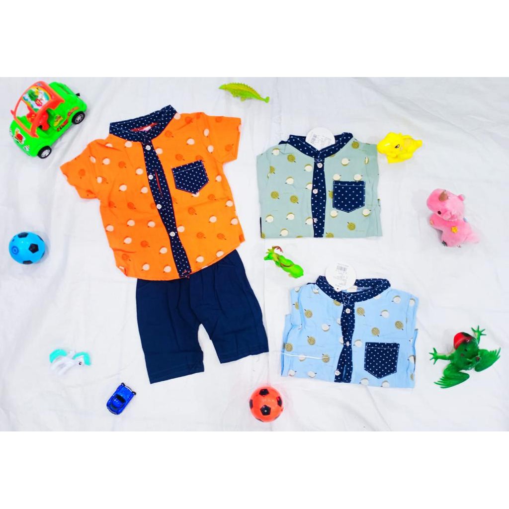 owlet- Setelan Kemeja Bayi Import / Setelan Kemeja Anak Import  (6Bln-3Thn)