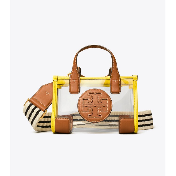 Tas Wanita Tory Burch Ella Clear Micro Tote Original