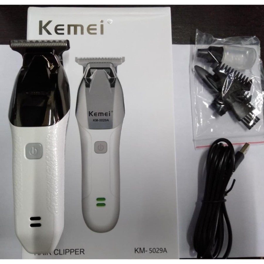 Kemei 5029A Mesin Alat Cukur Rambut Elektrik Hair Clipper 5029 KM5029A Original CAS USB