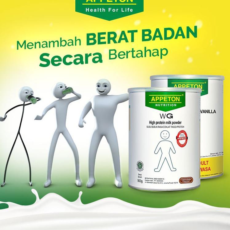 

Appeton Weight Gain Dewasa 450gr Vanilla J8I1