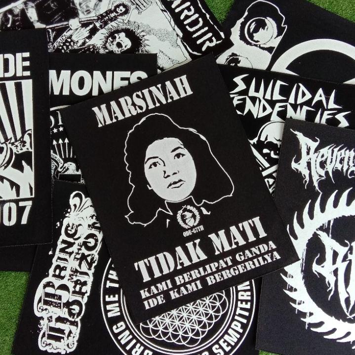 『ECONSAVE』 Backpatch Sablon/Patch Punggung Suicidal Ramones Marsinah/Emblem Belakang Jaket 5.5 MALL/