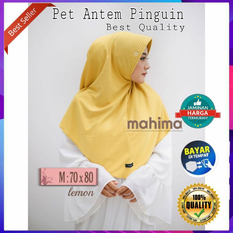 Termurah - Antem Mahima M L LL XL XXL Jumbo Jilbab Antem Mahima Jilbab Pinguin Jilbab Antem Mahima