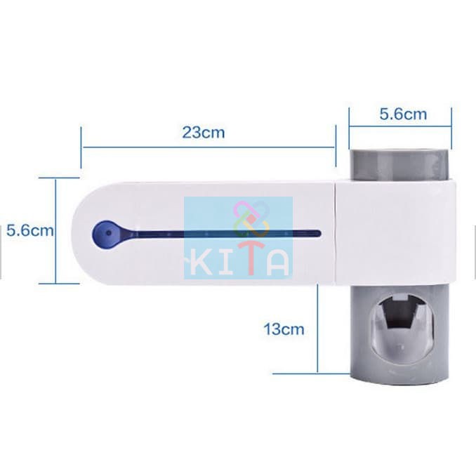 Dispenser Odol Steril UV Anti Bakteri Virus Kuman Sikat Gigi 2in1 CE Toothpaste Toothbrush Sterilizer