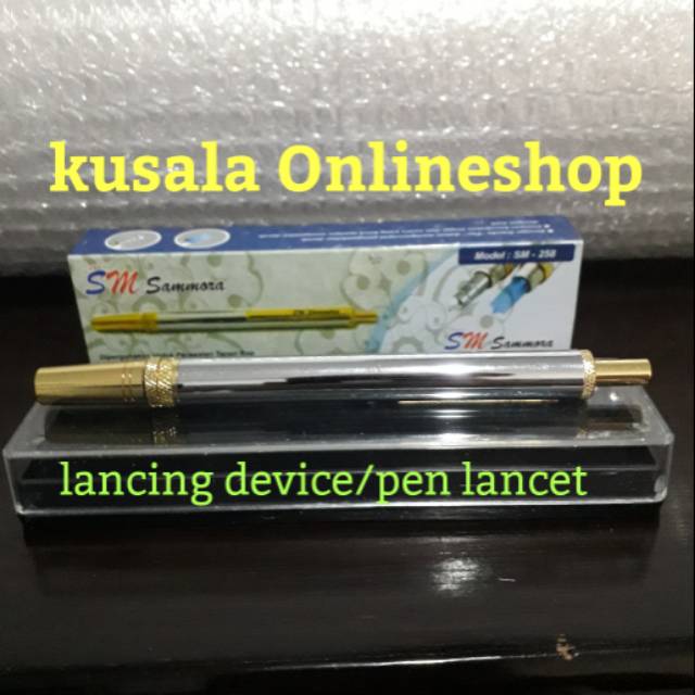 

Lancing device/pen lancet/lancing