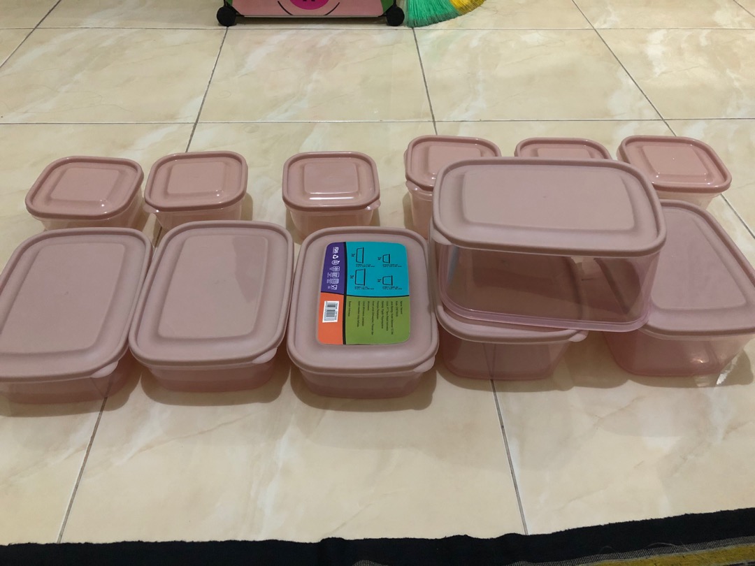 Toples Kulkas, Kotak Penyimpanan Makanan/harvest, Berbagai Ukuran Kotak Multifungsi 12 Pcs Bpa Free
