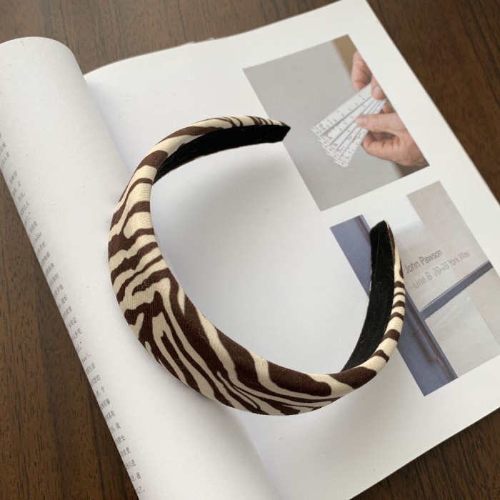 Bando Bandana Korea Wanita / Bando Rata Trendy Garis Zebra Pago