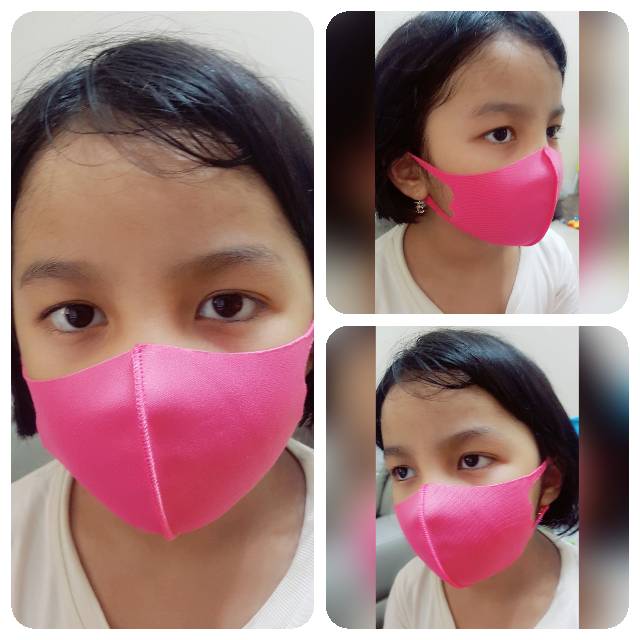 MASKER ANAK BALITA IMPORT ORIGINAL REUSABLE WARNA POLOS SIZE KECIL (BISA PILIH WARNA)