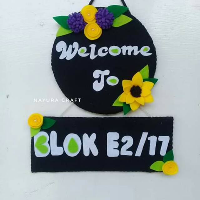 

Papan Alamat/kreasi flanel/papan alamat custom/papan alamat murah