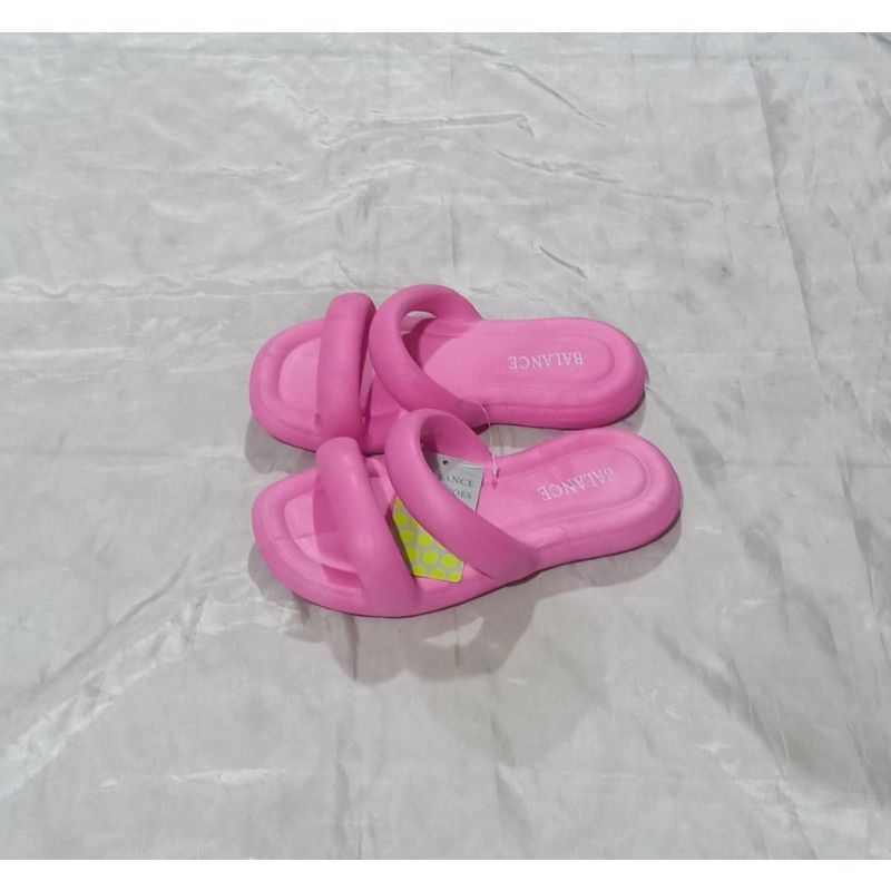 balance 2025/sandal karet jelly flatform strab dua sendal slop perempuan 2025