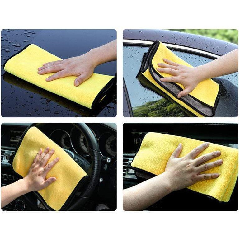 KAIN LAP MOBIL MICROFIBER 30 X 30 / KAIN LAP KUNING SERBAGUNA 30X30 / KAIN LAP MOTOR DAPUR / CAR WASH TOWEL