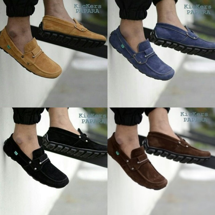 (NYEAK)SEPATU CASUAL SLIP ON PRIA KICKERS PLAG SEPATU SELOP SANTAI COWOK KERJA NONGKROMG SIMPLE